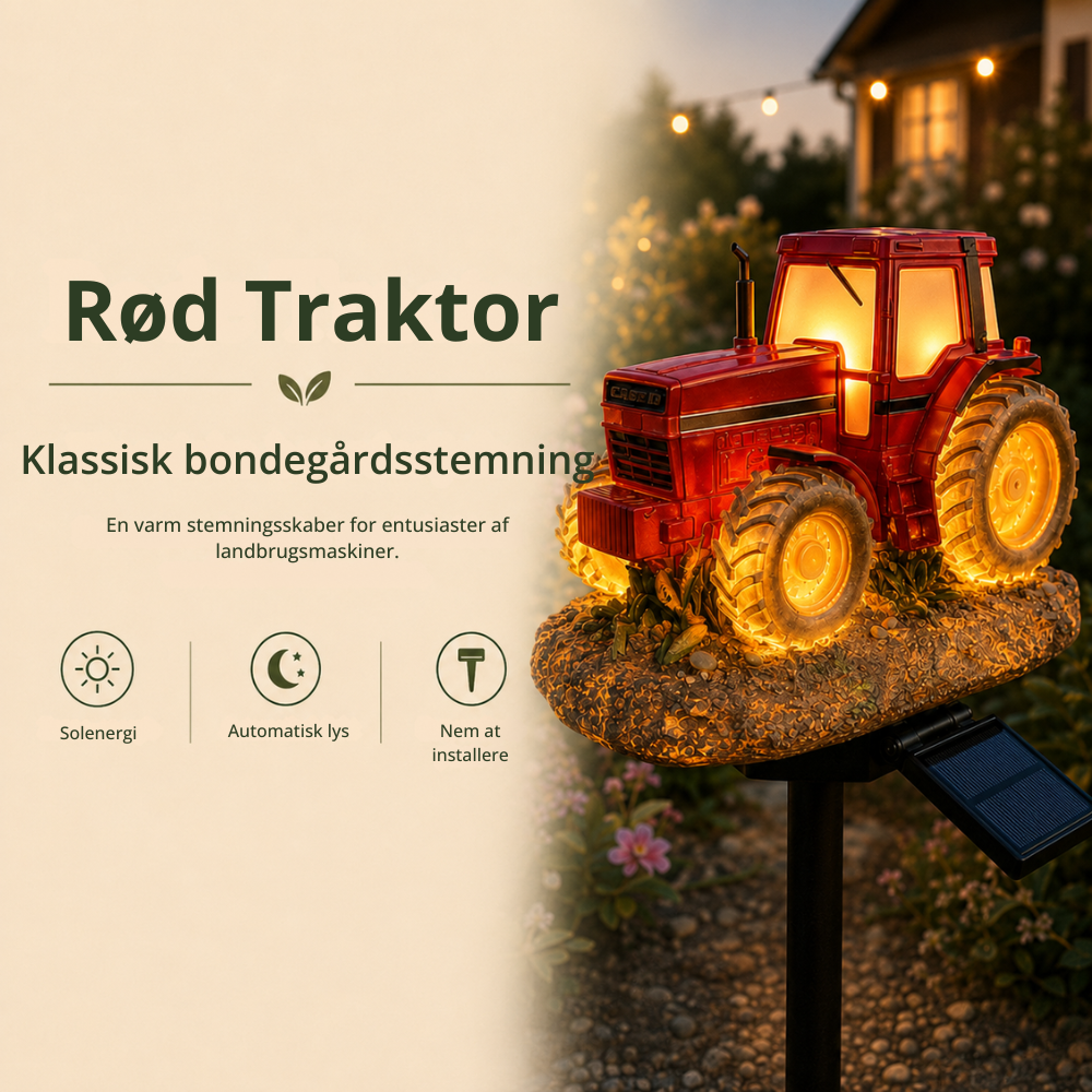 GardenGlow™ | Den lille traktor der lyser haven op