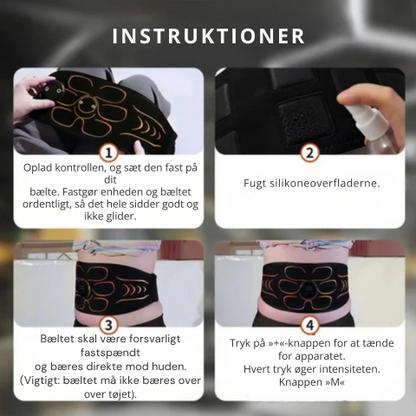 PerfectAbs™ | Elektronisk EMS muskelstimulerende træningsbælte