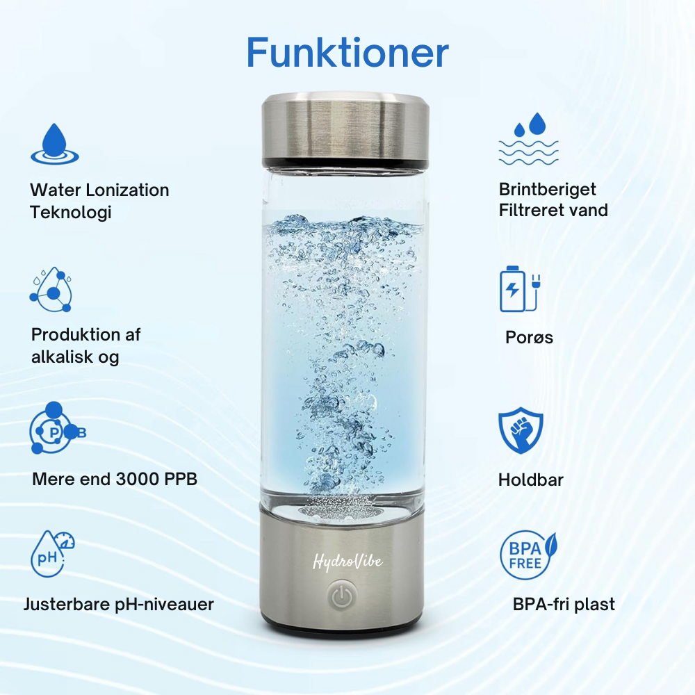 HydroVibe™ | Hydrogen Vandflaske