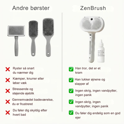 ZenBrush™ | Rolig og skånsom pelspleje uden badestress