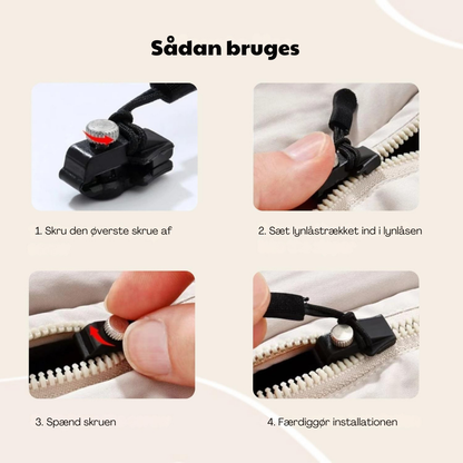 ZipRepair™ – Reparer dine lynlåse på få minutter, uden syning