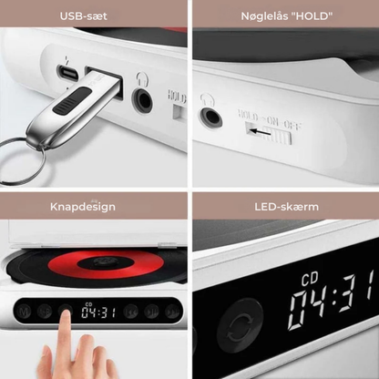 PureSound™ CD Player | Hør dine gamle CD'er igen