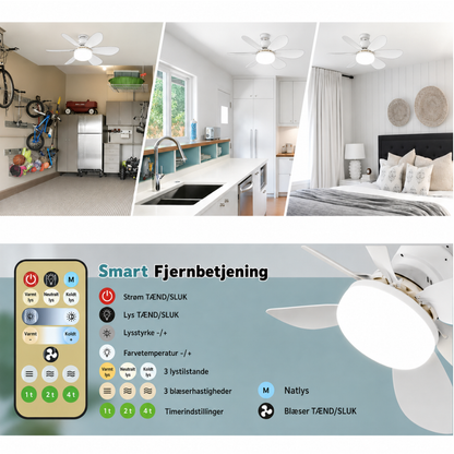 GlowFan™ Pro | Skru den i. Tryk på knappen. Sov køligere.