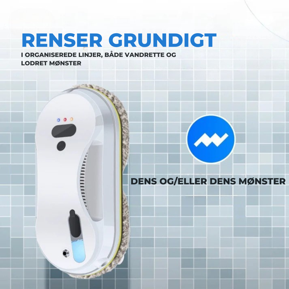 WindowSweep™ | Vinduesrobot Automatisk rengøring med sensorer og vandspray