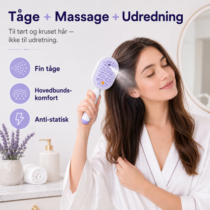 SilkBrush™ | Få glattere, mindre kruset hår – uden at trække, slide eller kæmpe med børsten