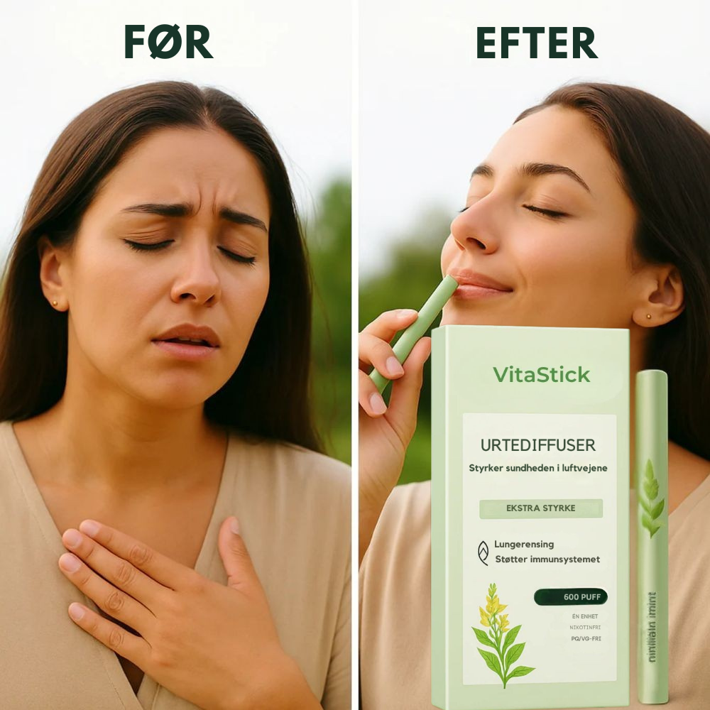 VitaStick™ | Føl dig socialt komfortabel igen uden lugten af cigaretter