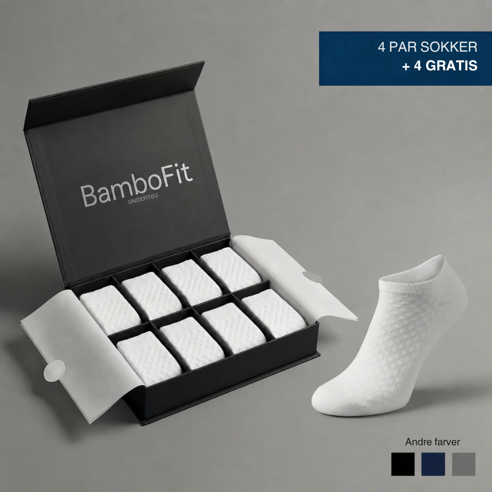BamboFit™ | Bløde bambussokker uden stramme mærker om anklen