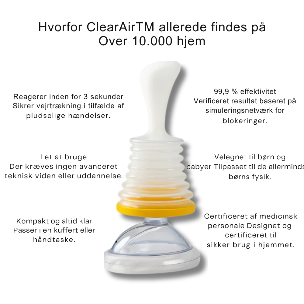ClearAir™ | Red dit barn fra livsfarlig kvælning