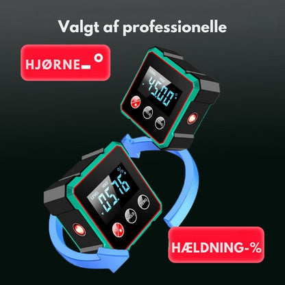 PrecisionPro™ | Laser vaterpas & hældningsmåler – præcise linjer uden fejl