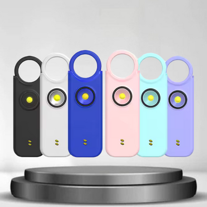 DeFendra™ | Sikkerhedsalarm til kvinder og børn til udendørs brug og på farten