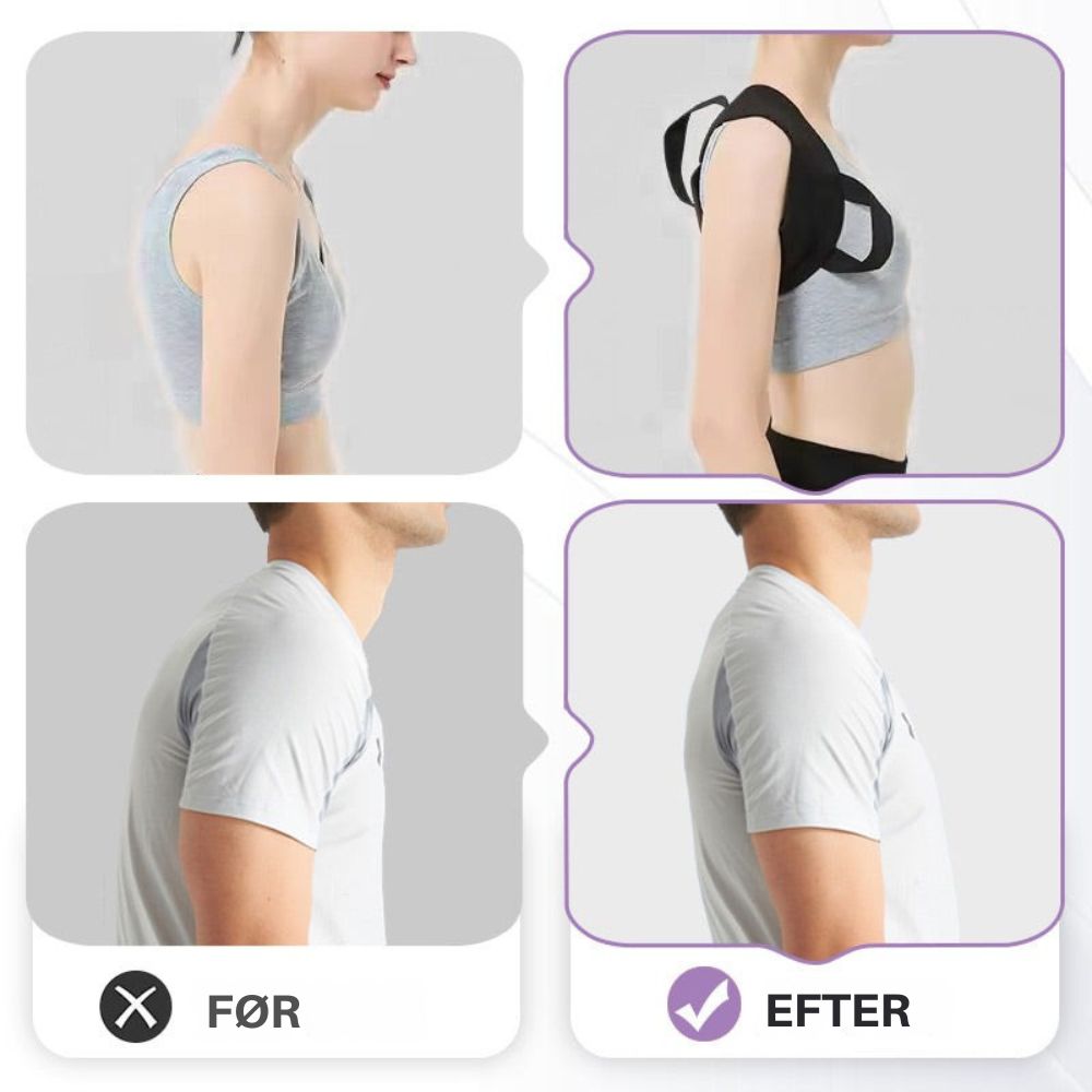 PostureCorrect™ | Diskret holdningsstøtte for en stærk og rank ryg