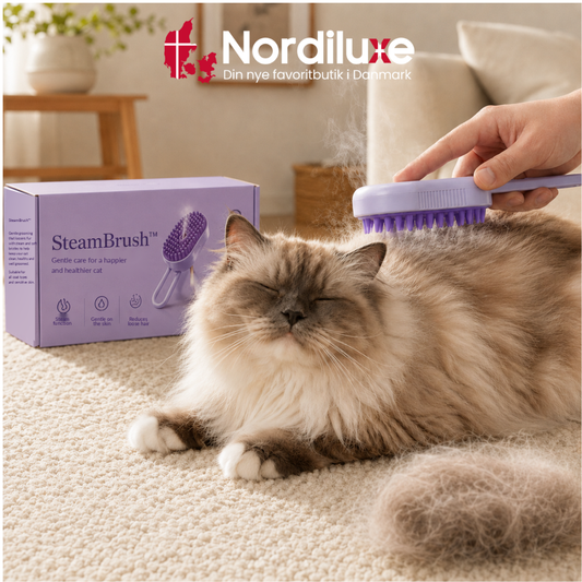 SteamBrush™ | Stop hårene, før de ender overalt i hjemmet