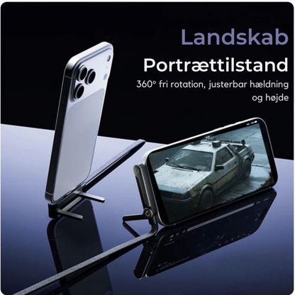 FoldStand™ | Oplad din telefon og se indhold uden improviserede løsninger