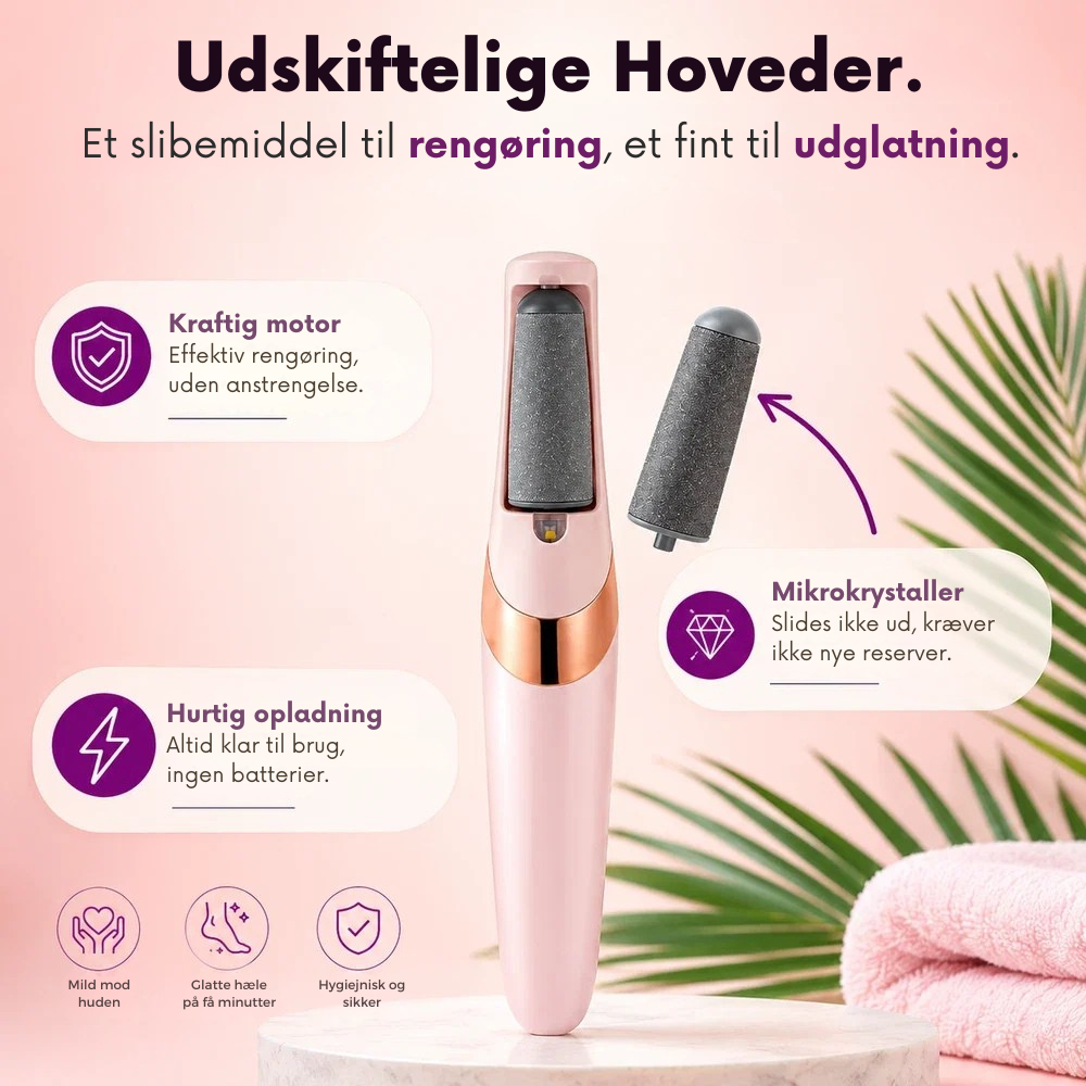 PediSmooth™ | Elektrisk fodpleje til bløde velplejede hæle hjemme