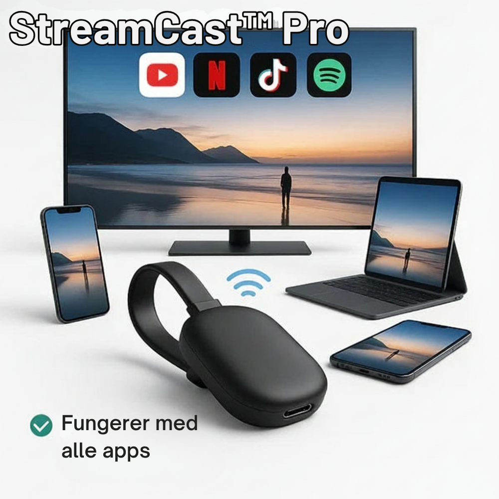 StreamCast™ Pro | Større skærmoplevelser uden Wi Fi eller besvær