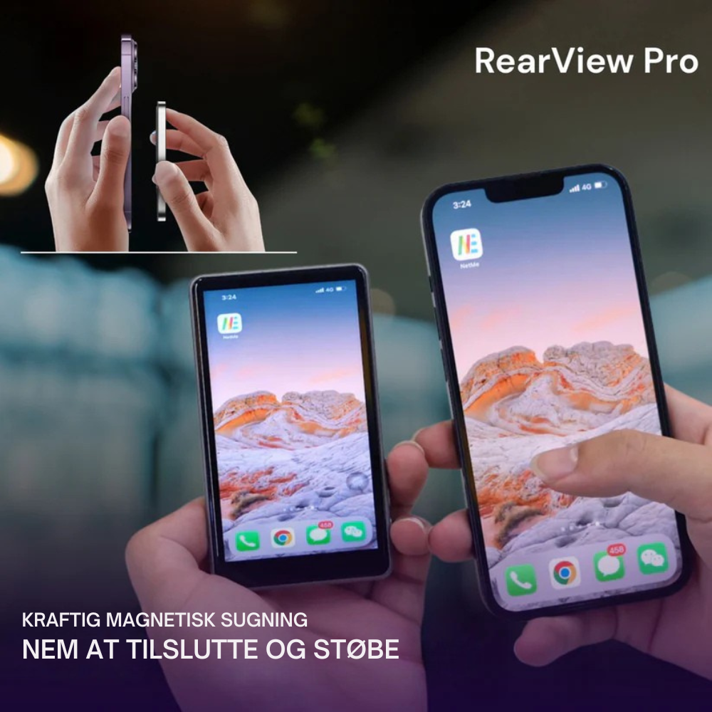 RearView Pro™ | Tag nemt selfies med telefonens kamera i den bedste kvalitet!