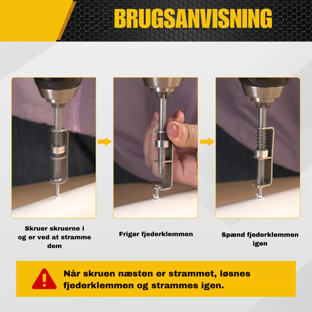 ProMount™ | Den smarte hjælper der holder skruen for dig