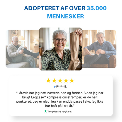 LegEase™  | Stop med at kæmpe med dine kompressionsstrømper hver morgen