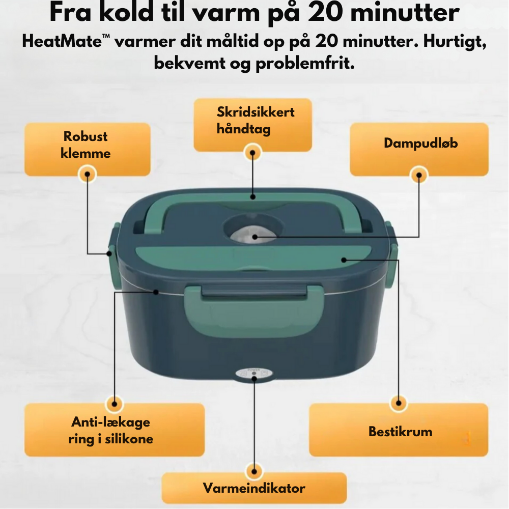 HeatMate™ | Spis varm mad overalt – uden mikrobølgeovn