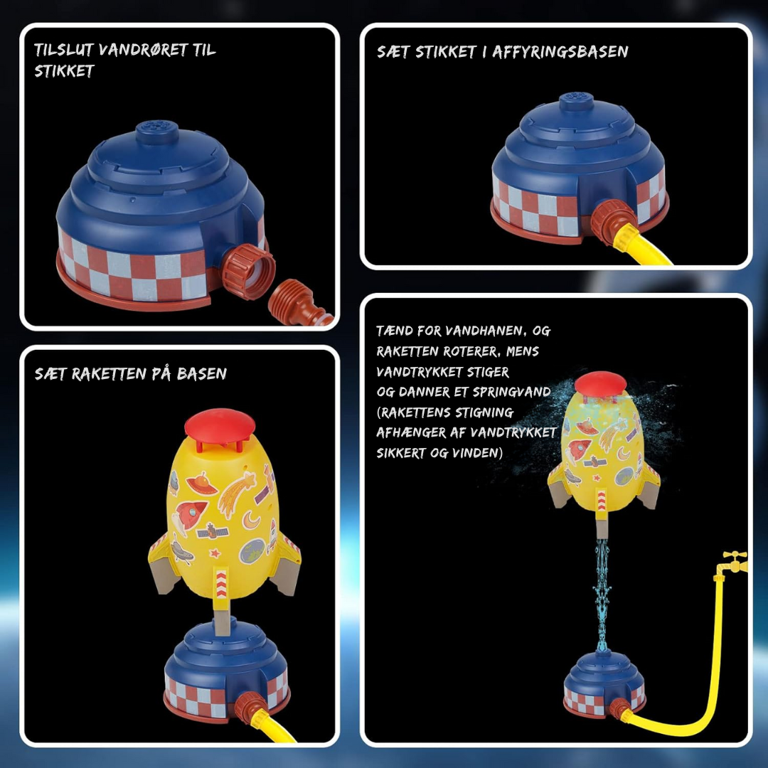 KidSplash™ | Den flyvende vandraket til endeløs sommerleg!