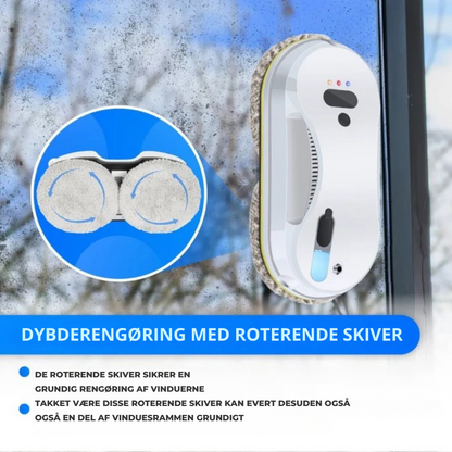 WindowSweep™ | Vinduesrobot Automatisk rengøring med sensorer og vandspray