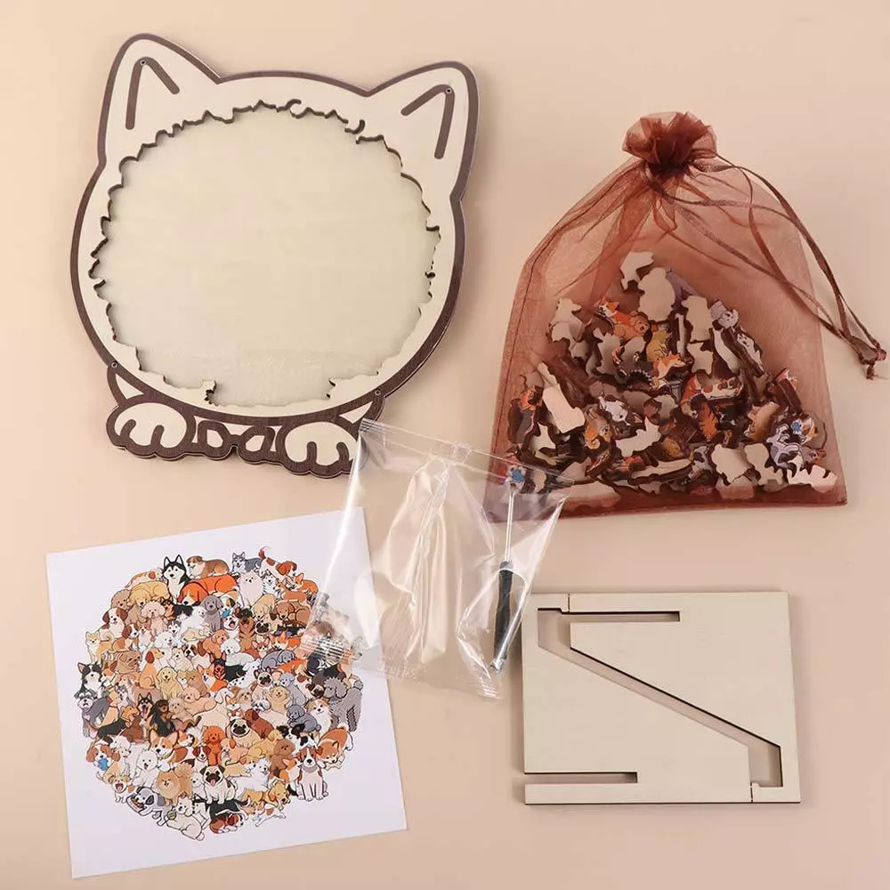 PawPuzzle™ | Dekorativt hundepuslespil med hygge og personlighed