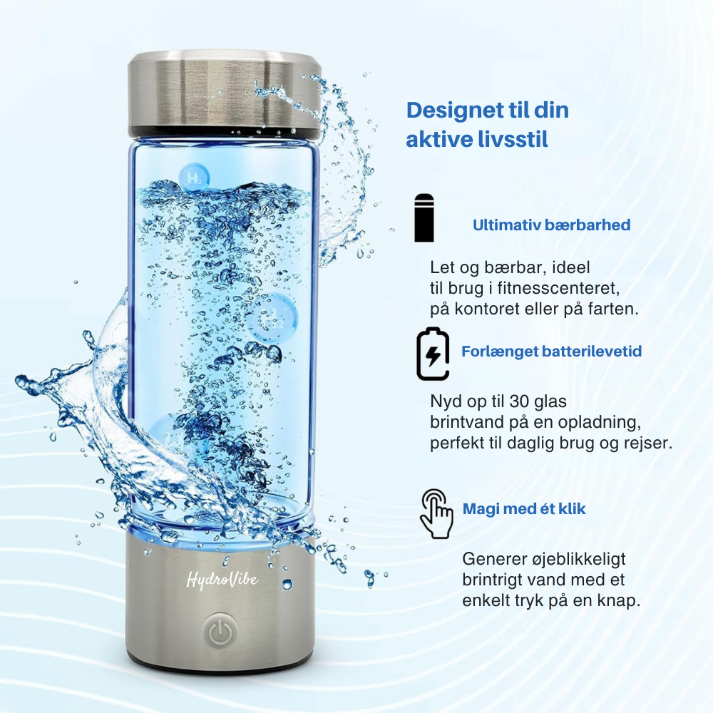 HydroVibe™ | Hydrogen Vandflaske