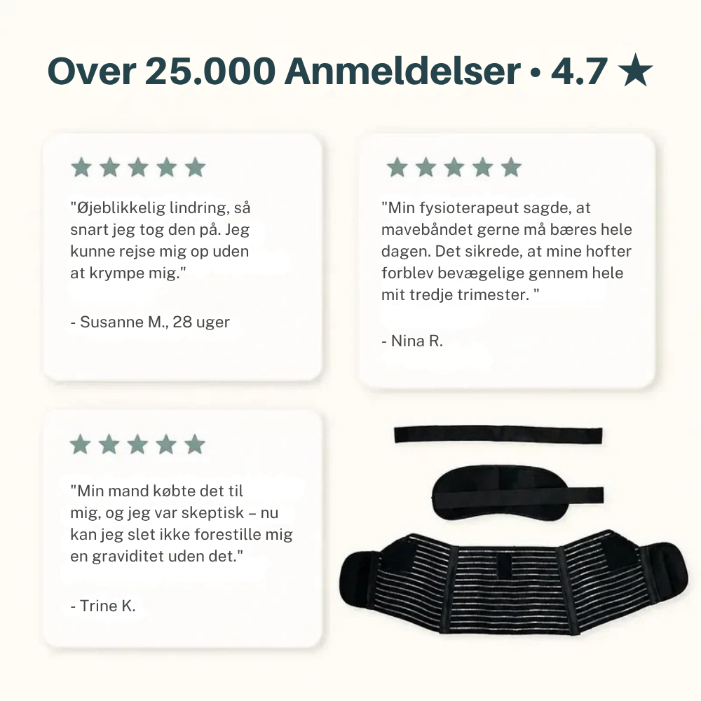 MamaEase™ | Støt maven og afl ast kroppen