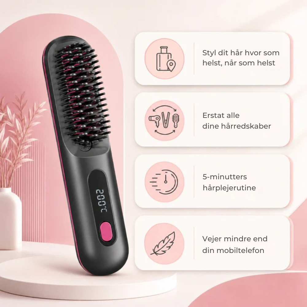 HeatBrush™ | Kort hår med volumen på få minutter