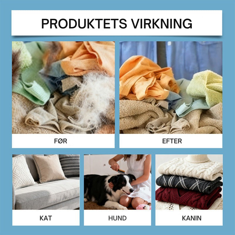 FurCatch™ | Færre dyrehår på dit nyvaskede tøj