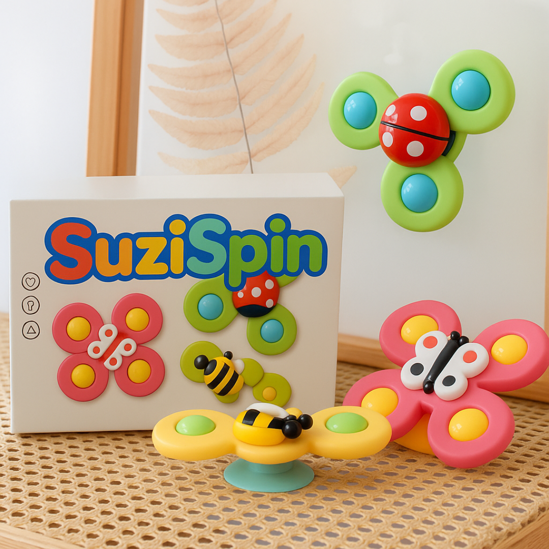 SuziSpin™ | Legetøjet, der gør hverdagen nemmere og sjovere!