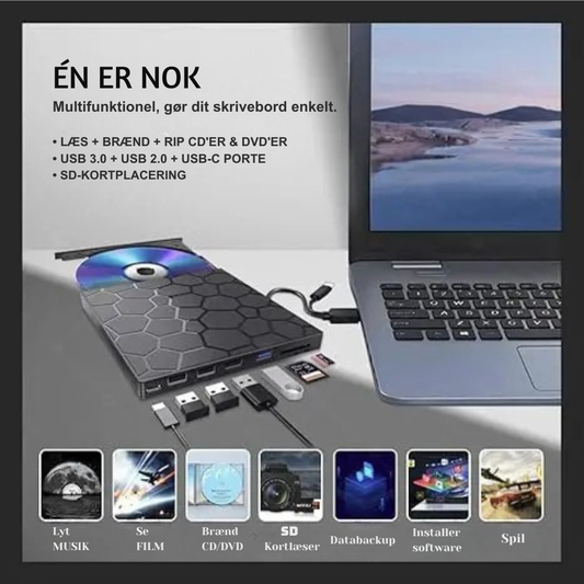 OptiDrive™ | Giv dine gamle medier nyt liv – nemt og uden besvær