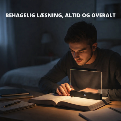 LightBook™ Pro | Roligt læselys direkte på siden om aftenen