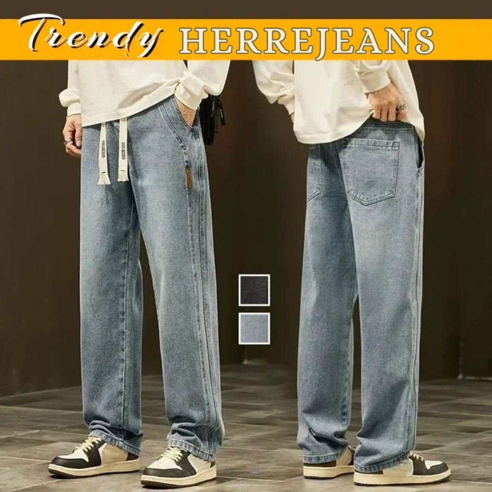 StreetFit™ | Moderne loose fit jeans med længere silhuet