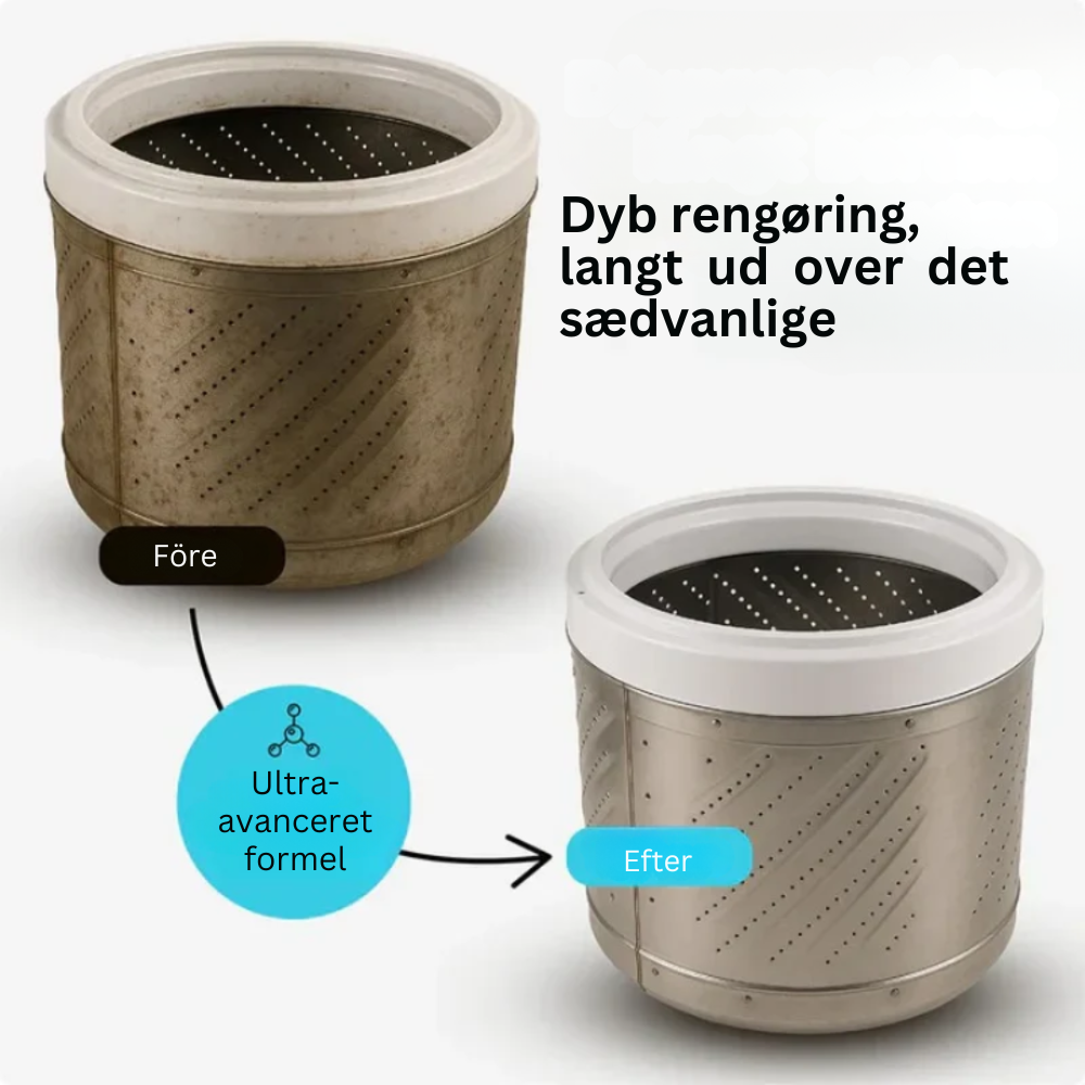 PureWash™ | Gør din vaskemaskine frisk, ren og levende igen