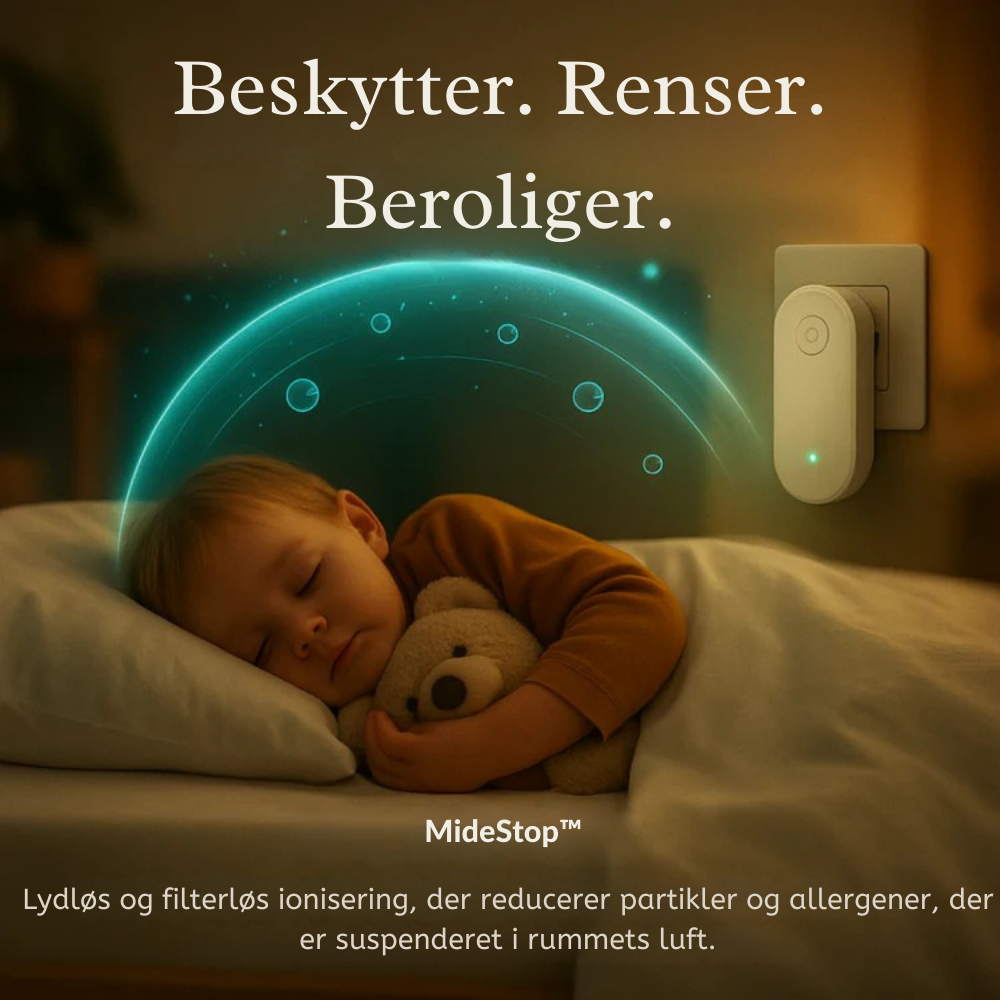 MideStop™ – Det kemikaliefri middel mod mider, der renser dit hjem
