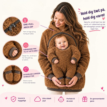CozyCarry™ | Én varm jakke til jer begge