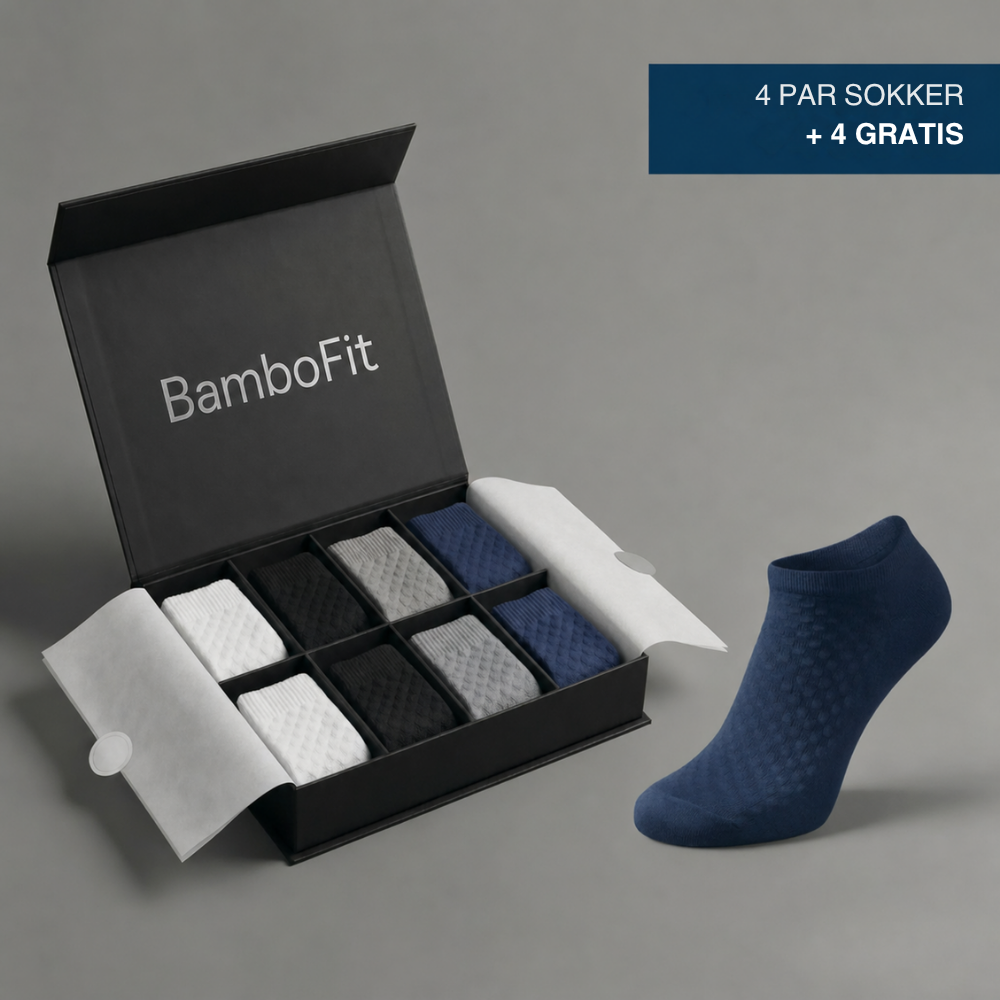 BamboFit™ | Bløde bambussokker uden stramme mærker om anklen