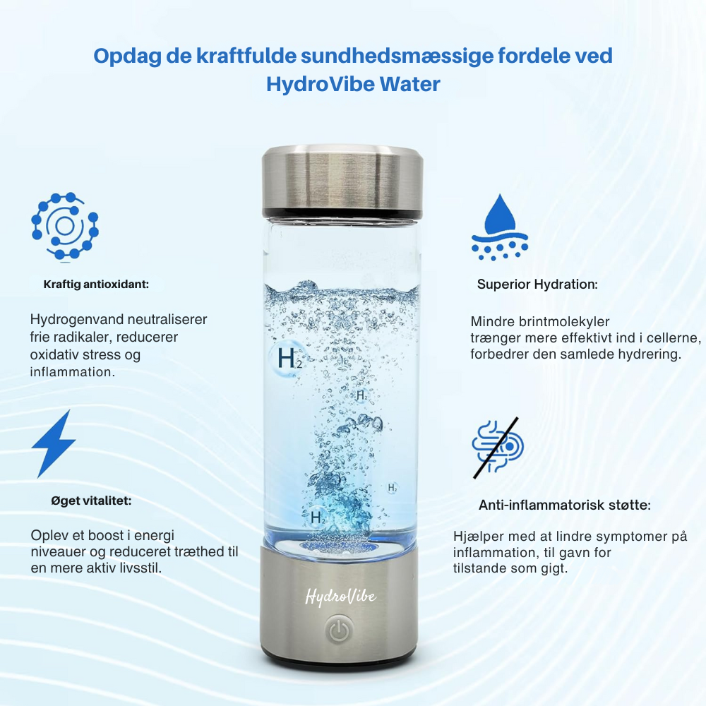 HydroVibe™ | Hydrogen Vandflaske