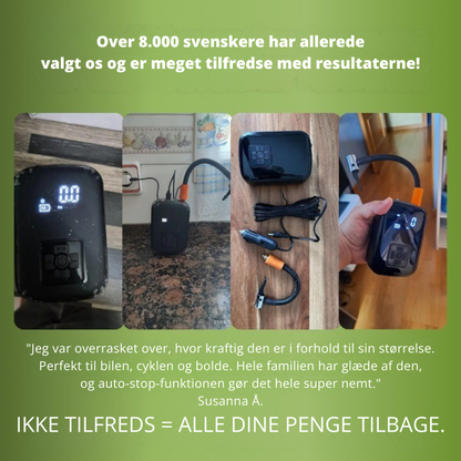 AirCharge™ Pro | Den ultimative bærbare 4-i-1-dækpumpe🚗
