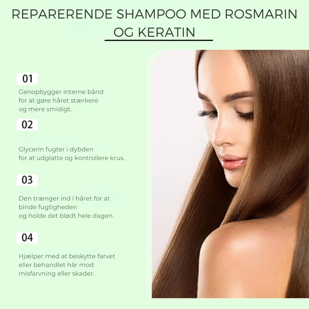 KeratinRevive™ – Den eksperthårshampoo, der styrker, nærer og stimulerer væksten fra rødderne