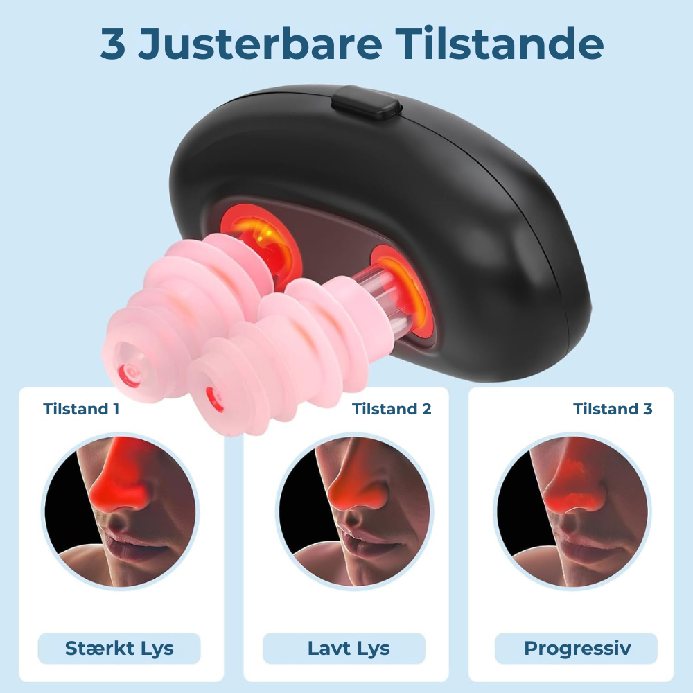 BreatheLight™ | Målrettet rødlysrutine til mere behagelig næsekomfort
