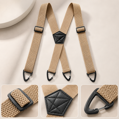 GripSuspenders™ | Hold bukserne oppe uden stram livrem