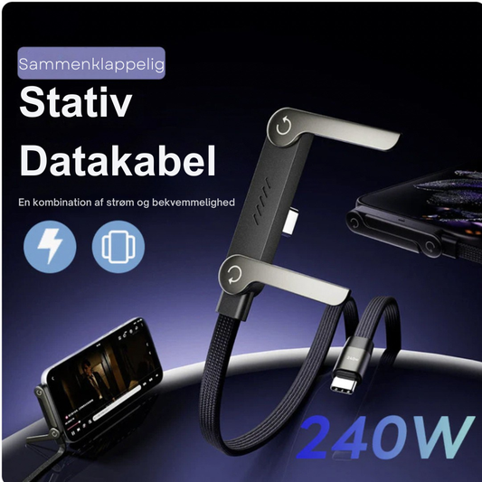 FoldStand™ | Oplad din telefon og se indhold uden improviserede løsninger