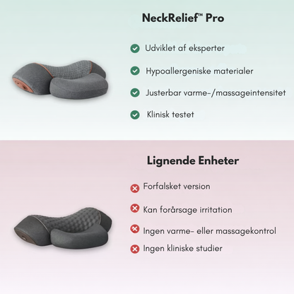 NeckRelief™ Pro | Vågn op med mindre smerte og mere ro