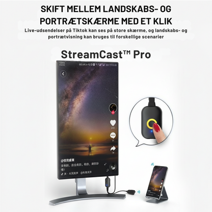 StreamCast™ Pro | Større skærmoplevelser uden Wi Fi eller besvær