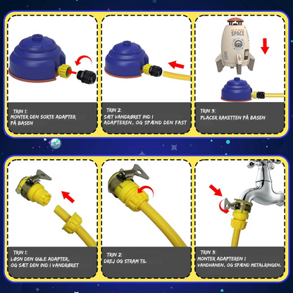 KidSplash™ | Den flyvende vandraket til endeløs sommerleg!