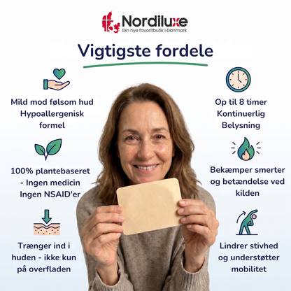 KairoRelief™ | Målrettet urteplaster til lettere bevægelse hele dagen