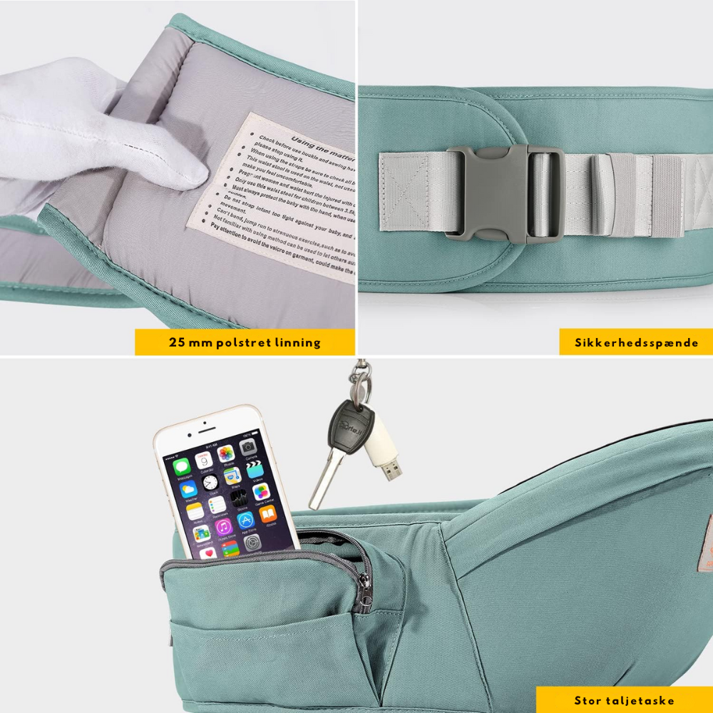 HipCarry™ | Ergonomisk komfort, der gør det nemt at bære barnet