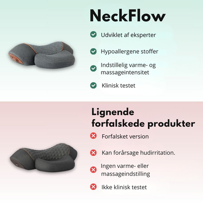 NeckFlow™ | Ergonomisk nakkemassager – Lindrer spændinger, reducerer stivhed og giver afslapning